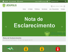Tablet Screenshot of jesupolis.go.gov.br