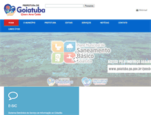 Tablet Screenshot of goiatuba.go.gov.br