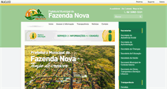 Desktop Screenshot of fazendanova.go.gov.br
