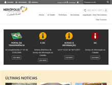 Tablet Screenshot of neropolis.go.gov.br