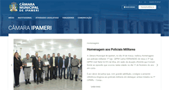 Desktop Screenshot of camaraipameri.go.gov.br