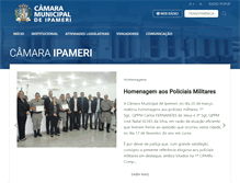 Tablet Screenshot of camaraipameri.go.gov.br