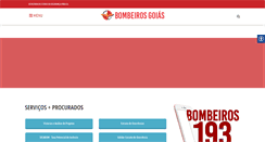 Desktop Screenshot of bombeiros.go.gov.br