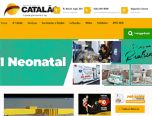 Tablet Screenshot of catalao.go.gov.br