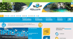 Desktop Screenshot of cavalcante.go.gov.br