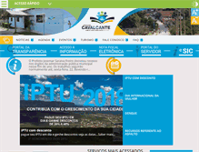 Tablet Screenshot of cavalcante.go.gov.br