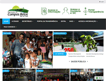 Tablet Screenshot of camposbelos.go.gov.br
