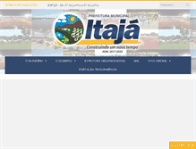 Tablet Screenshot of itaja.go.gov.br