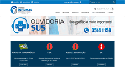 Desktop Screenshot of inhumas.go.gov.br