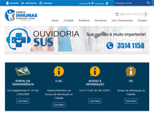 Tablet Screenshot of inhumas.go.gov.br