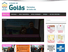 Tablet Screenshot of prefeituradegoias.go.gov.br